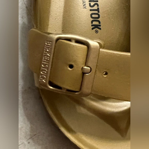 Gold Birkenstock Sandals - Picture 4 of 7